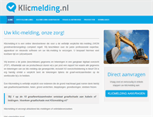 Tablet Screenshot of klicmelding.nl